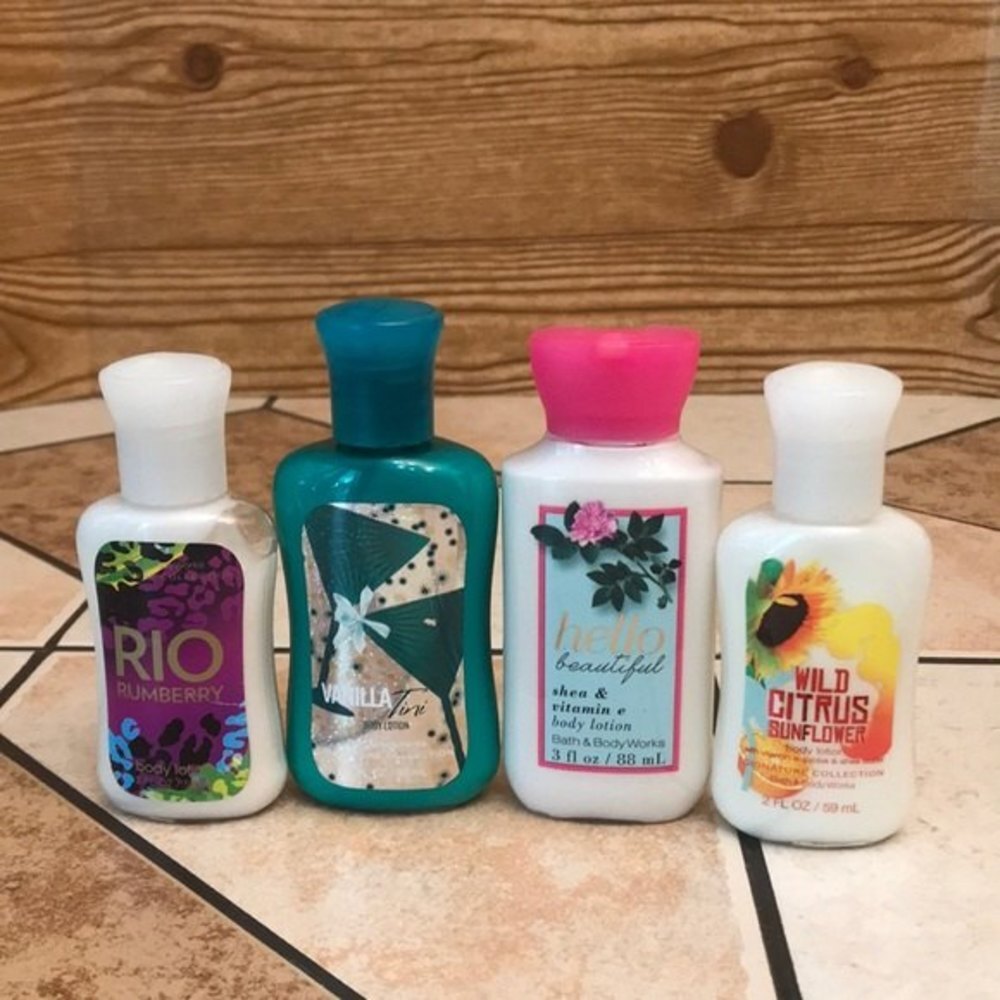 Bath and body works mini retired lotions bundle